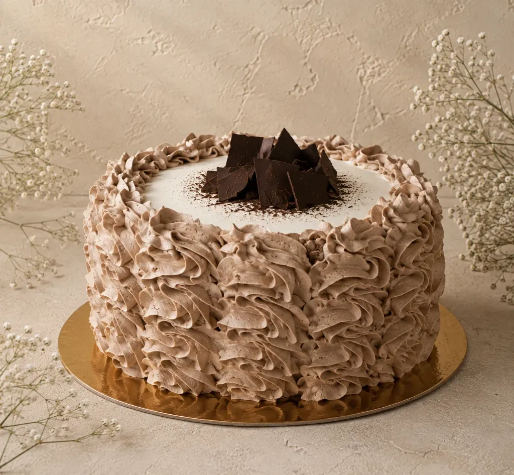 Tarta Nata y Trufa (8-10 personas, Con lactosa, Con azucar, Con gluten)