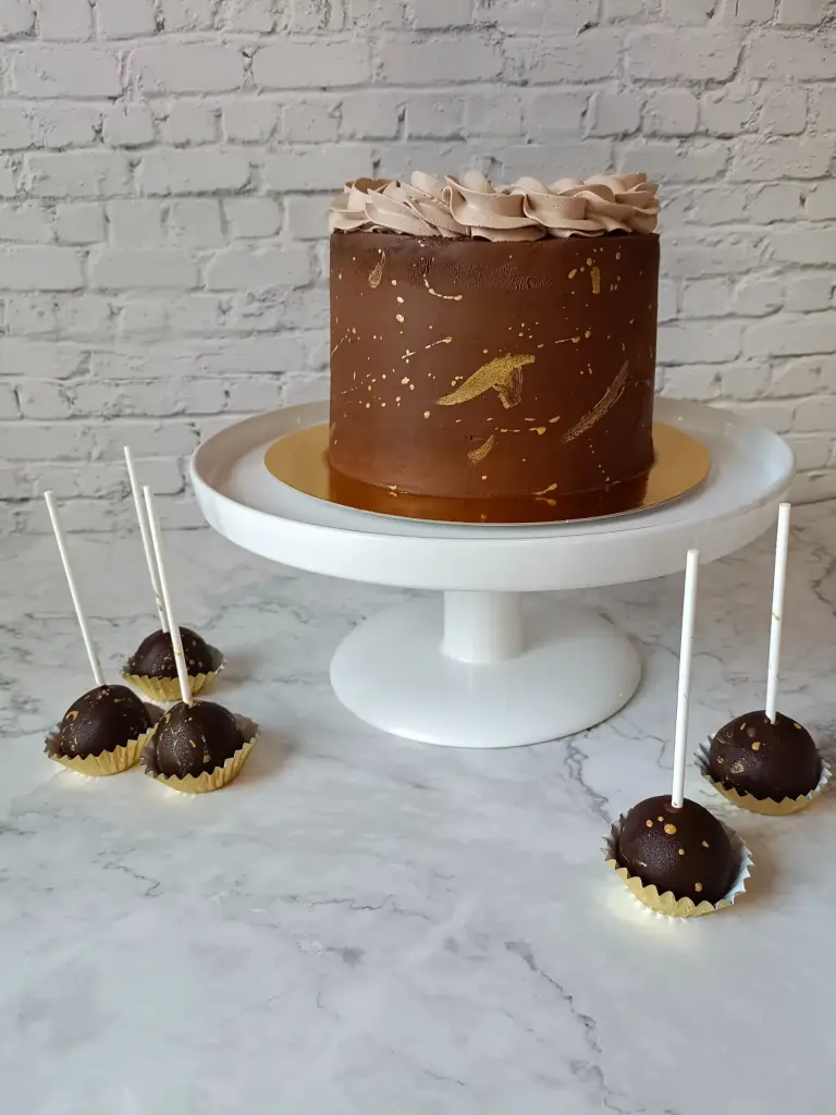 Tarta Choco-Plátano (8-10 personas, Con lactosa, Con gluten)